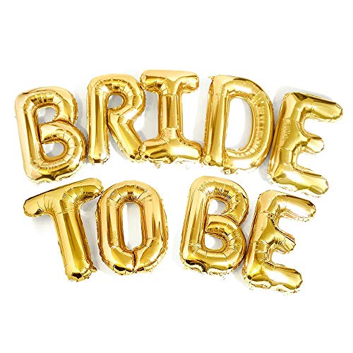 D-Flife Bride To Be Balloon Jumbo Foil Balloon Handwriting Letter Giant Celebration Balloon Romantic Wedding Bridal Showerengagement Party Decoration 20 Inches (Silver) #TOP2