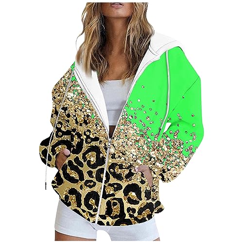 Sweatshirt Frauen mit Zipper Longsleeve Rundhals Sweatshirt Schönes...