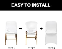 Vista 2 de 12 fundas para sillas de elastano, protectores lavables para sala de estar, fiestas y bodas (borgoña)