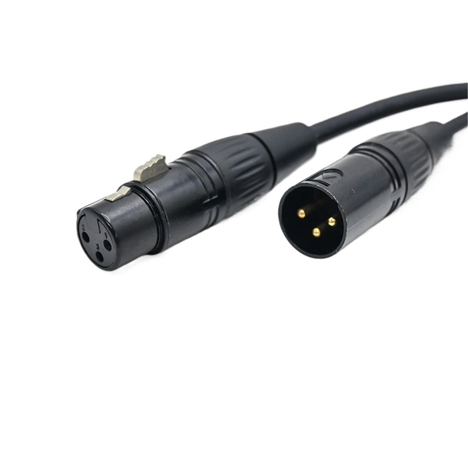 Kabel 3-biegunowy, 110 omów, 0,5/1/1,5/2/3/5/10 m, wtyczka na gniazdo, 3-biegunowy kabel przyłączeniowy DMX512 do oświetlenia scenicznego i sprzętu DJ-a (1 m)