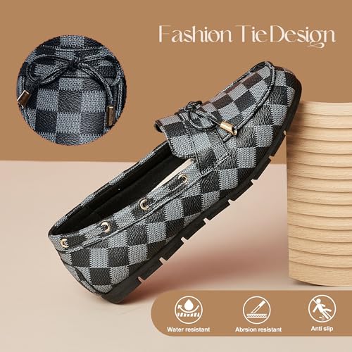 Image of Loafers for Women Comfortable Slip On Flats with Memory Foam Insole for Daily Wearing
