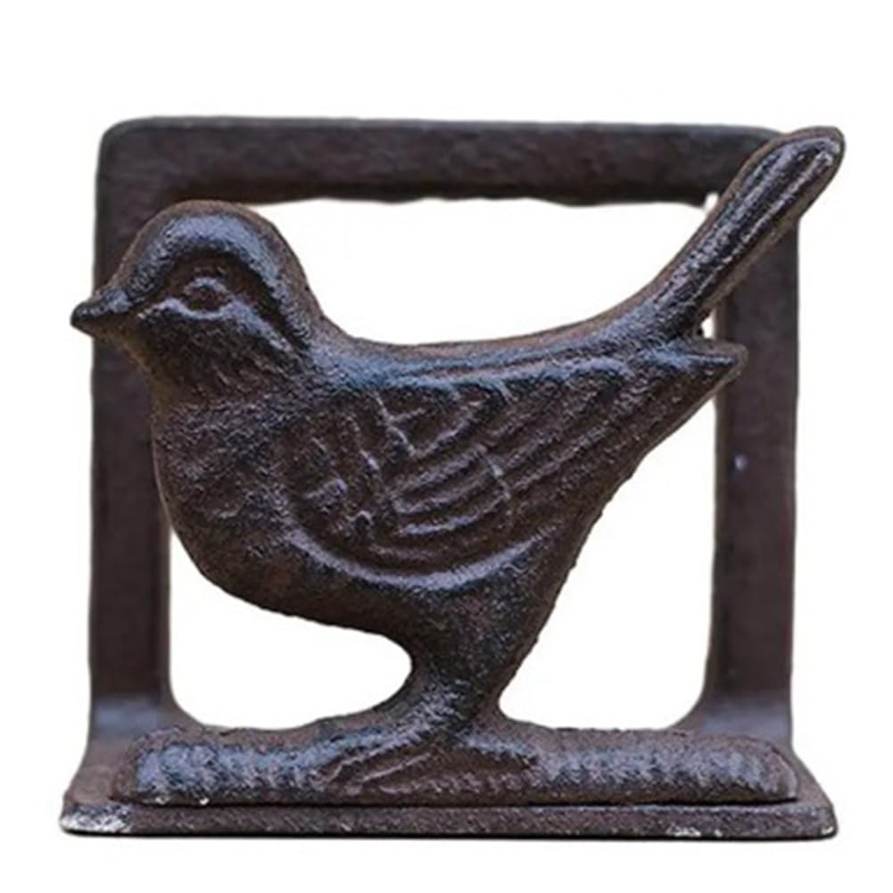 CTRLZS Countryside Cast Iron Vertical Napkin Holder European Dining Table Decoration Paper Towel Holder C