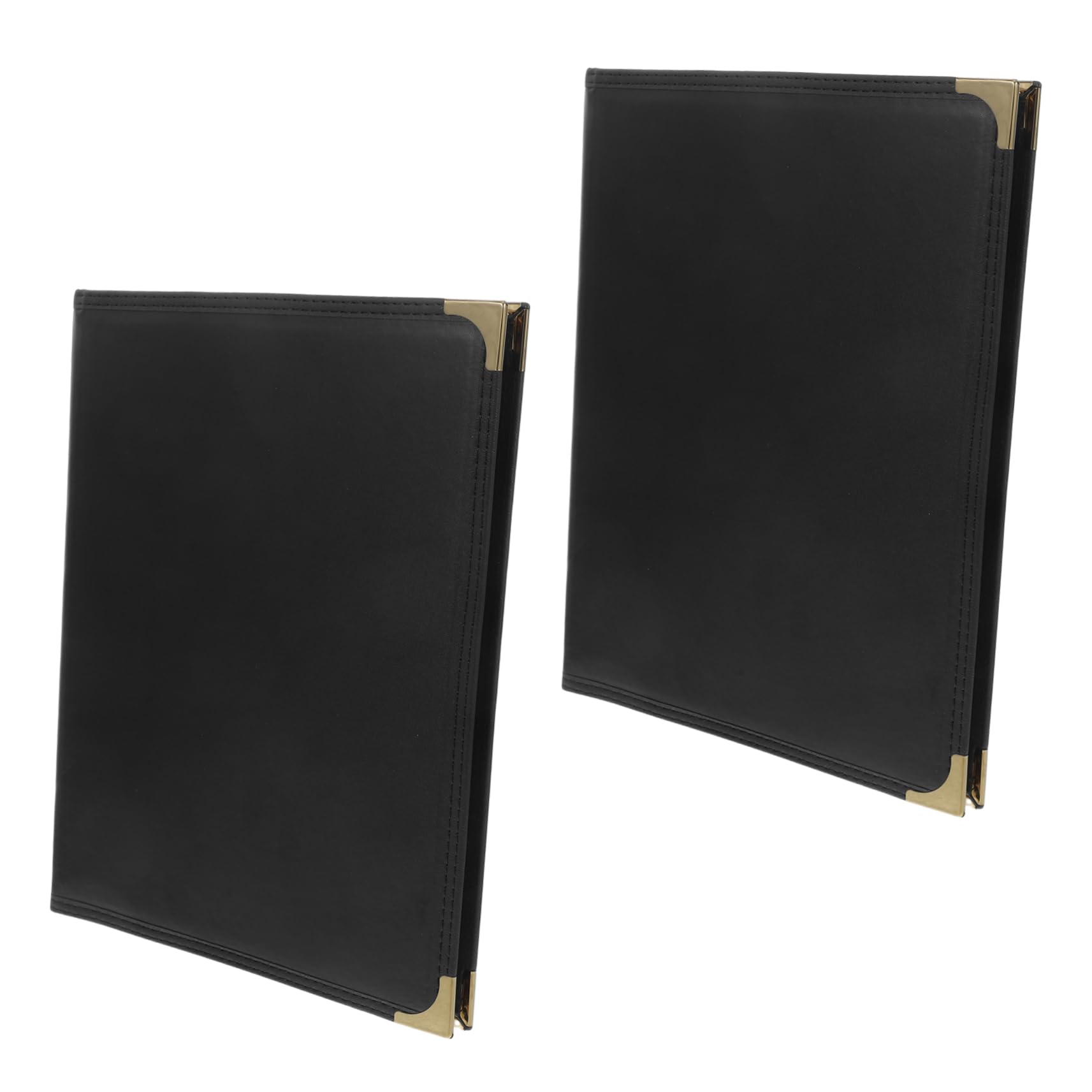 NAMOARLY Faux Menu Recipe Binder Restaurant Menu Holder 3 Pages for Quick Service