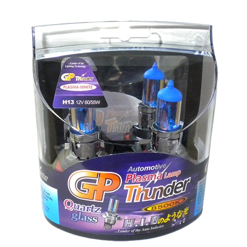 Gp Xtreme H13 9008 8500K 55W Xenon Plasma White Quartz Glass Headlight Bulbs Compatible For Dodge Ford Mustang Jeep Honda Nissan Sgp85K-H13 (2 Bulbs) #TOP4