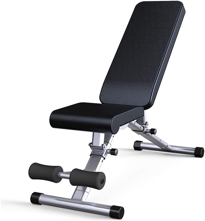 KFXL Exercise Bench Weight Bench Leather Super Load-Bearing Adjustable Comfortable Cushion Used for Supine Board Fitness Equipment Foldable Bench Press Stool Bench Press seat (Gray)