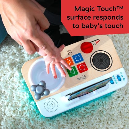 Image of Baby Einstein + Hape Magic Touch Kitchen Play Toy Cooking Stove Set with Real Sounds and Music, Fine Motor Skill Development, Ages 1, 2, 3, 4+