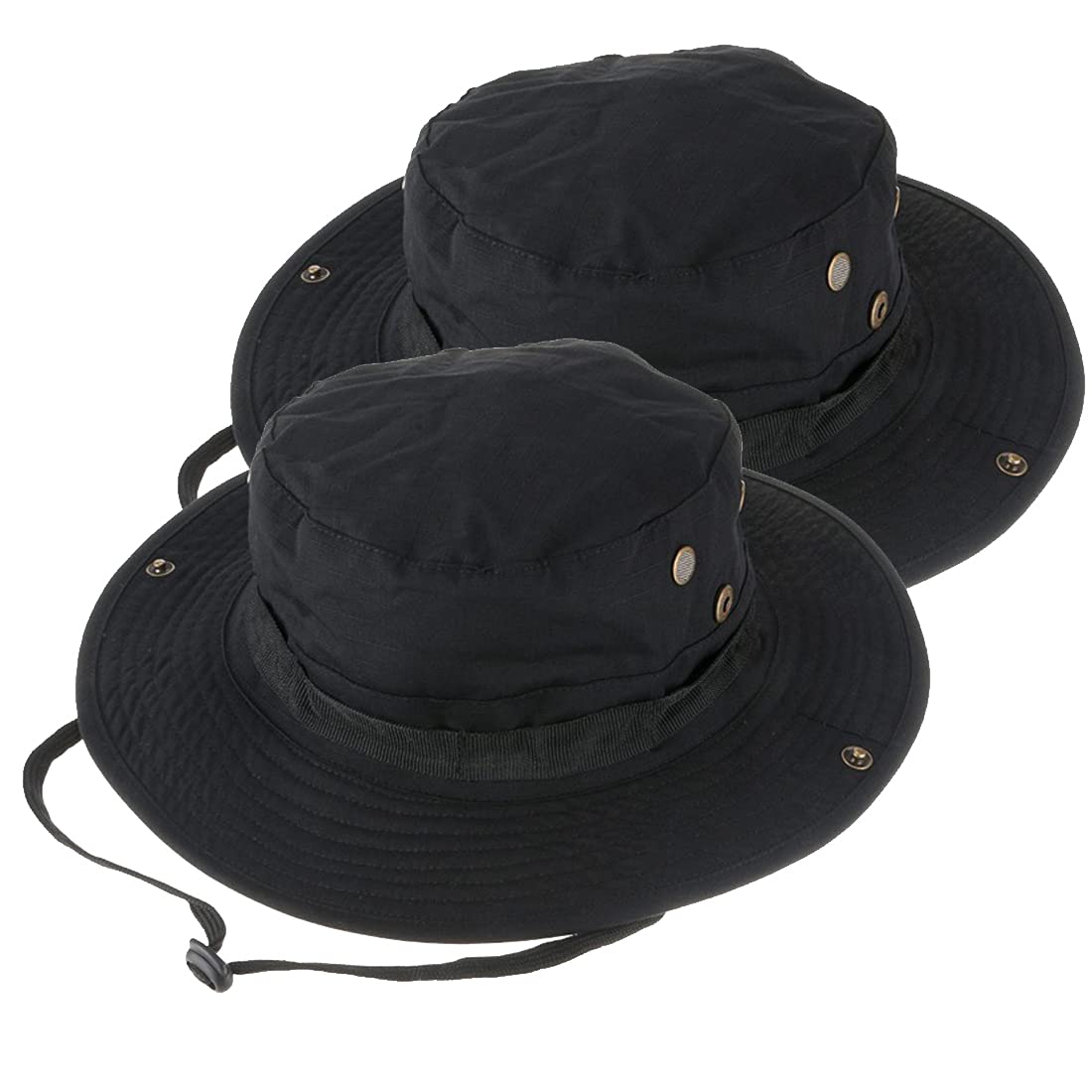 QMFIVETactical Boonie Hat, Unisex Camouflage Rounded Hat Fisherman Sun Protection Cap for Outdoor Airsoft Paintball Climb Camping