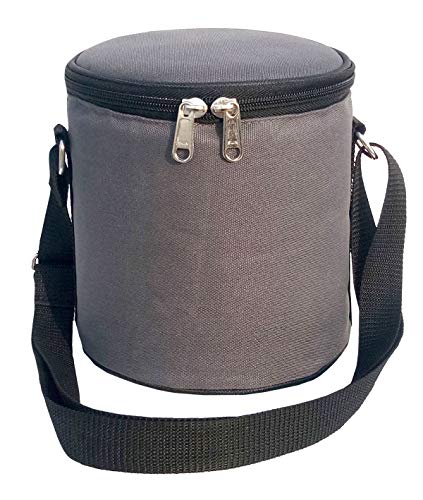 Image of Insulated Lunch Bag, Polyester, Classic Style, for Office, School and Travelling, 1 Litre (Without Containers, Size-6.5 X 6 X 6)