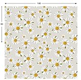 Fast bügelfrei, wunderbar auch für Gartenmöbel-Dekoration geeignet. Der Preis bezieht sich auf 1 lfd. Meter. Bei Kauf von mehreren Metern wird der Stoff am Stück geliefert. Stoffbreite 160cm, die Bilder zeigen wunderbar die Vielfalt der Möglichkeiten. Ein herrlich mediterraner Dekostoff, Hintergrund beige, Musterung weiße Margariten. Material 100% Panama-PE, sehr pflegeleicht, bügelfrei, waschbar bis 40 Grad, überwiegend lichtecht, daher für Drinnen und Draußen geeignet.