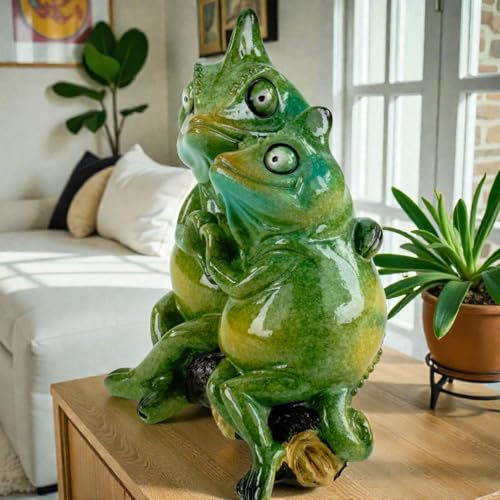 Figurine en polyrésine brillante Chameleon Fritzi décoration moderne