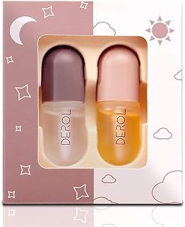 DEROL Lip Plumper, Natural Lip Plumper, Lip Gloss, Lip Enhancer & Lip Care Serum for Fuller Softer Lips, Lip Mask, Beautiful Fuller, Increased Elasticity Lip
