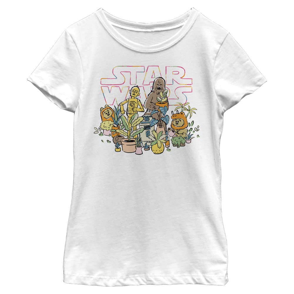 STAR WARS Dziewczęca szklarnia dziewczęca koszulka z krótkim rękawem