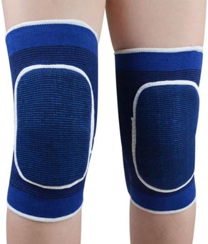 Vvip Football Soccer Knee Pads Basketball Volleyball Sponge Knee Sleeve Protect Guard (Blue)