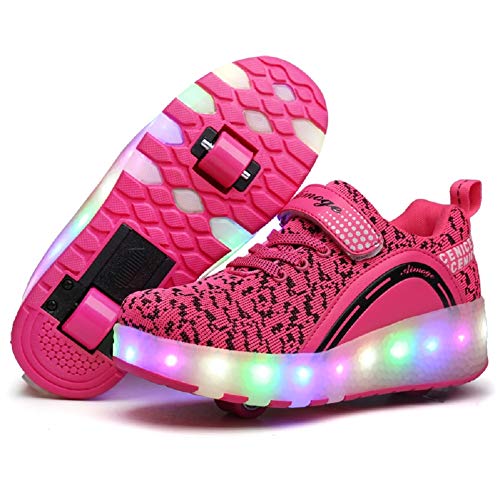Image of Ylllu Kids LED Roller Skate Shoes with Wheel Light up Roller Shoes Gift for Girls Boys Children