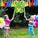 Aoriher Frog Piñata with Stick Blindfold & Confetti - Birthday Party Favors Decorations for Animal Theme Party Supplies Toys Outdoor Games, 15 x 13 x 3.2 Inch