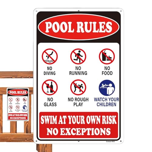 Carteles de piscina para patio trasero decorando tu zona de natación familiar este verano 2
