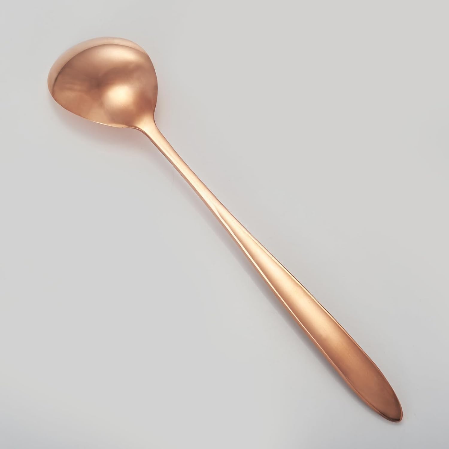 8.3” Copper Spoons, Pure Copper Long Soup Spoons for Stirring Coffee and Desserts Cakes Ice Cream, Copper Spoon Suitable for Kitchen Home Wedding Party Dishwasher Safe