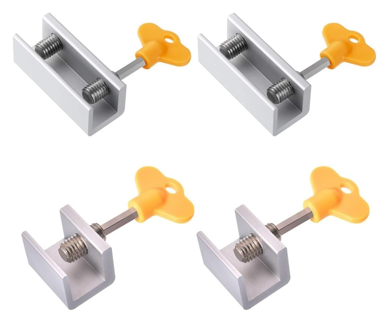 Bloqueador de cerradura, Cerradura de aluminio for ventana con llave for puertas corredizas (paquete 1, 2 y 4 piezas)(7.8mm,1 piece)