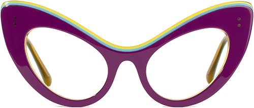 Miniatura 3 de VOOGLAM Gafas de bloqueo de luz azul de ojo de gato negro, marco de gafas de ojos de moda para mujer, antifatiga ocular y UV