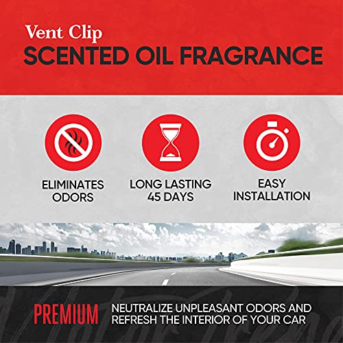 Image of Motor Trend 16pc Vent Clip Car Air Freshener for Cars Trucks SUVs Vans - Interior Odor Eliminating Deodorizer, Car Fresheners Long Lasting, Car Scent Air Fresheners Diffuser - Black Diamond Fragrance