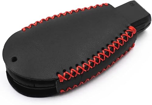 Miniatura 5 de Funda de cuero inteligente con 4 botones para Dodge Ram 1500 2500 3500 Challenger Durango Grand Caravan Journey Jeep Grand Cherokee (negro)