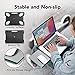 EHO Laptop Lap Desk with Retractable Mouse Pad, Portable Ergonomic Lap Pad with Heat Shield and Foldable Stopper, Lightweight Travel Lapdesk Fits up to 16