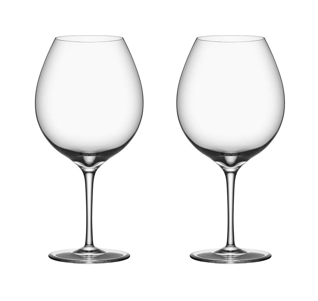 Orrefors Premier Juego de 2 Copas de Globo Multiusos de 39 onzas, Cristal, Transparente