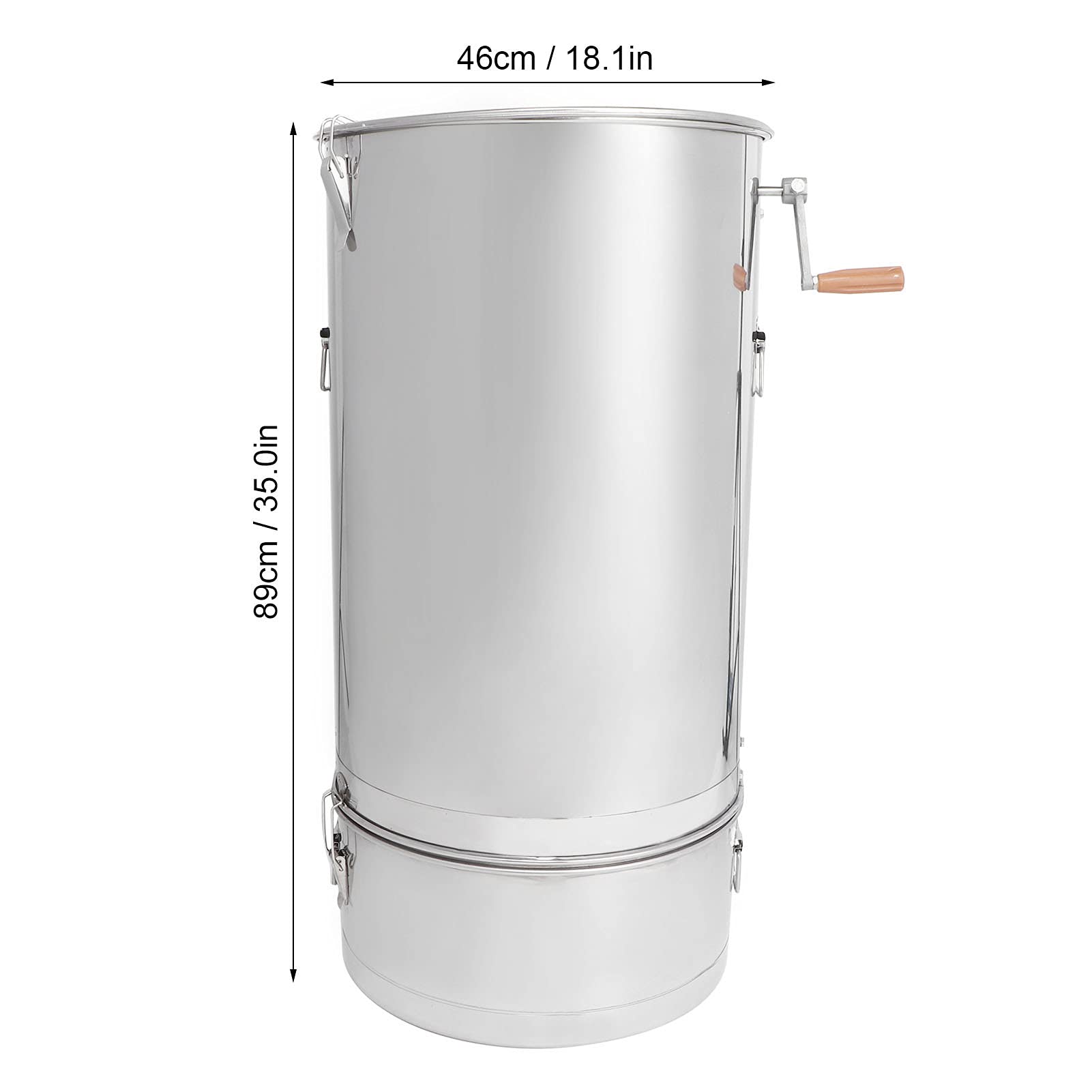 Extractor Manual de Apicultura, Separador de Alta Eficiencia para Apicultores, 35,0 X 18,1 X 18,1 Pulgadas, con Llave de de Filtro, ámbito de aplicación: Apicultores Profesionales