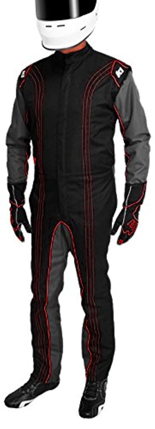 K1 Race Gear 10-GK2-R-LXL CIK/FIA Level 2 Approved Kart Racing Suit (Red, Large/X-Large)