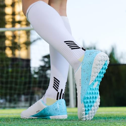 Image of Mens Soccer Cleats Womens Indoor Soccer Shoes Wide Baseball Turf Shoes Adult Youth Rugby Shoes Big Boys Small Spikes AG TF Football Boots