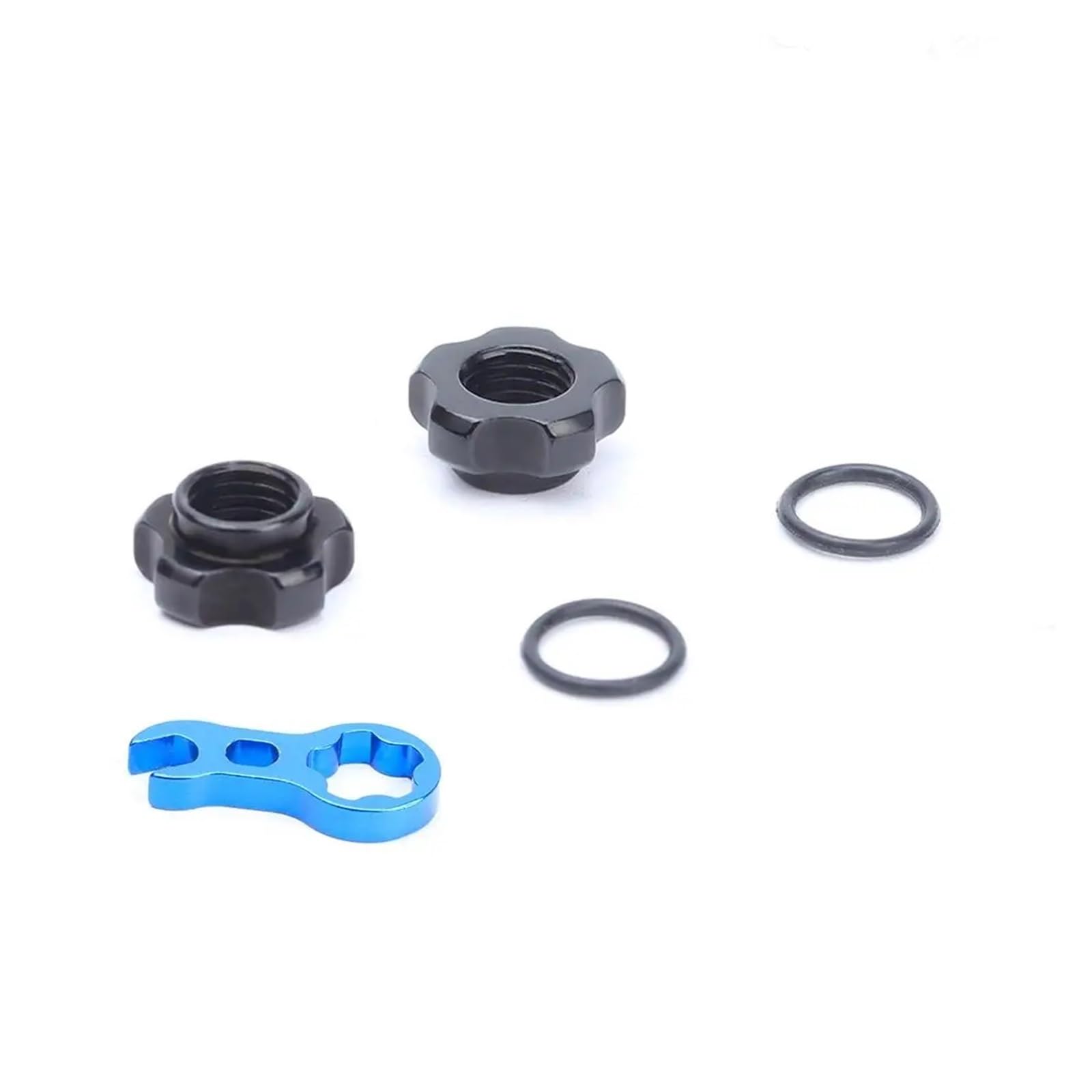 Dymkie Set 1 Vacuum Tire Nozzle Lock Mountain Bike Valve Nut With Install Wrench Mtb Road Bicycle Tubeless Cap