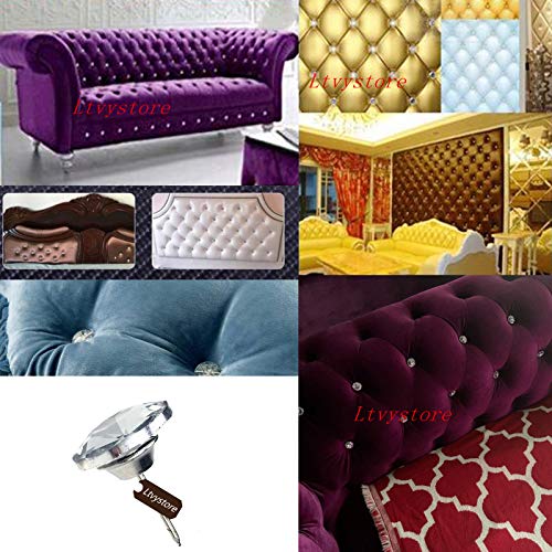 Ltvystore 70Pcs 1Inch Rhinestone Sew Buttons Diamond Crystal Upholstery Nails Tacks Sofa Wall Diy Crafts Decoration #TOP4