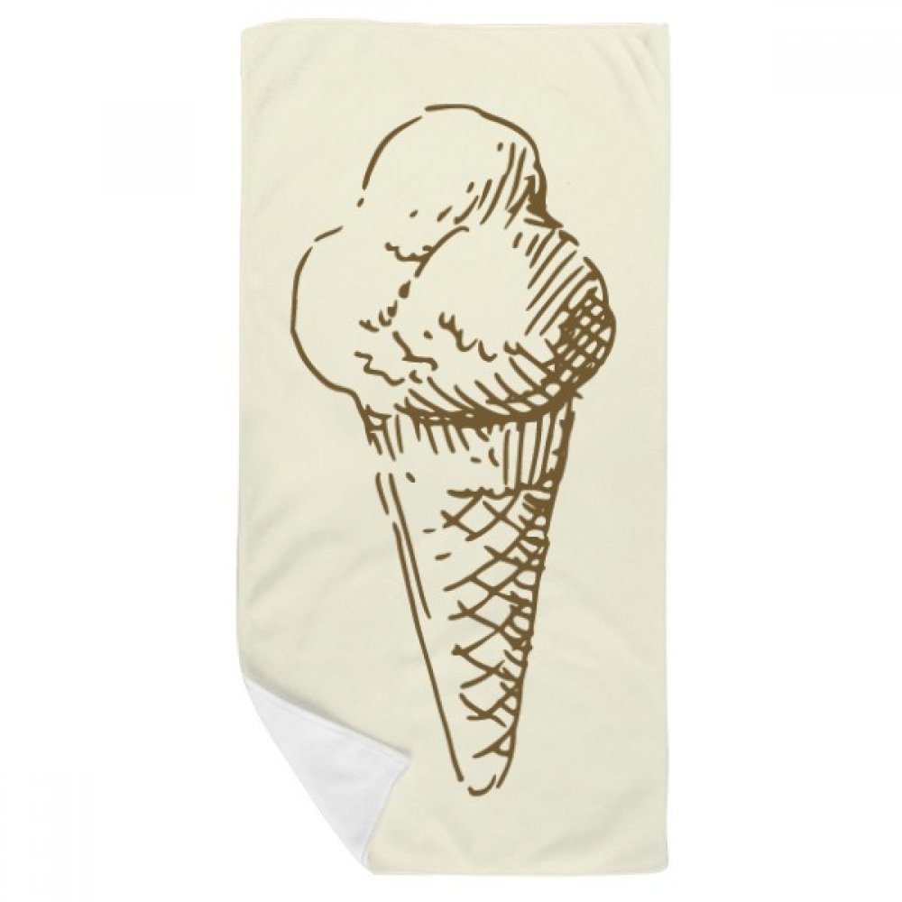 Serviette de bain douce motif crème glacée idée cadeau originale