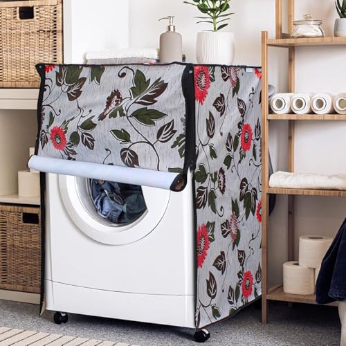 Image of Lithara Waterproof Front Load Washing Machine Cover For 5 Kg, 5.2 Kg, 5.5 Kg (Design 21)