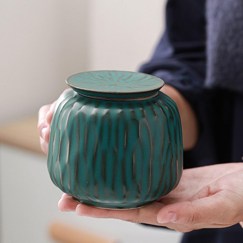 Ceramic Tea Box Retro Ceramic Chiński Styl Herbaty Puszka Do Przechowywania Herbaty Mały Wykwintny Herbata Herbata Tin Przechowywanie Herbaty Can Czarna Herbata Zielona Herbata Herbata Tin