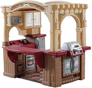 Step2 Grand Walk-In Kitchen & Grill | Large Kids Kitchen Playset Toy |