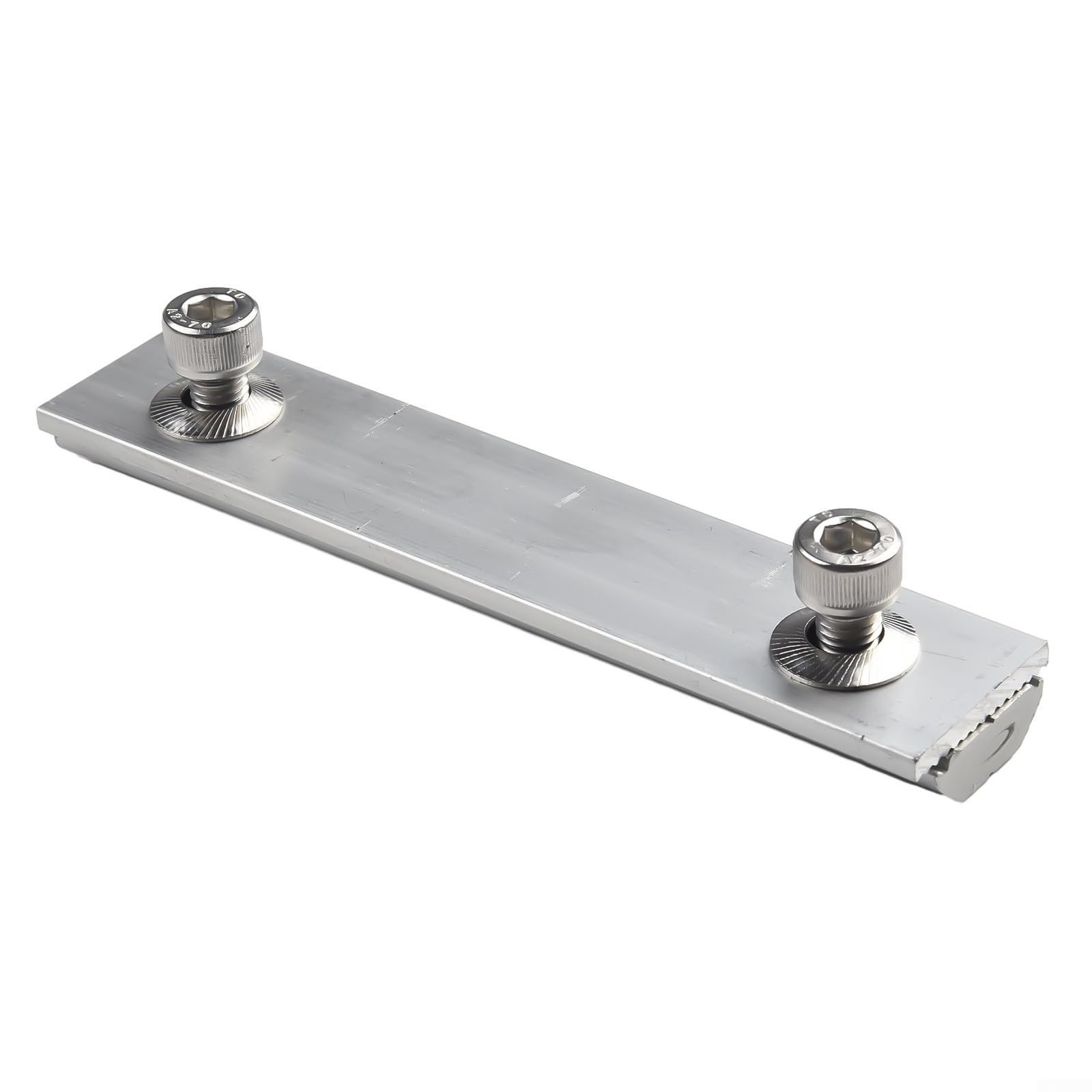 Aluminiowe uchwyty montażowe do paneli słonecznych, zestaw 8 sztuk, do modułów fotowoltaicznych, instrukcja montażu, złącze do łączenia szynowego, 14 cm