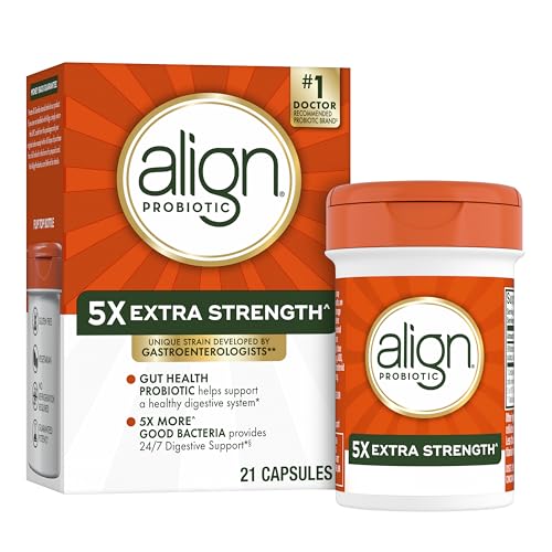 Align Probiotic Extra Strength, Probiotics for Women and Men, #1 Doctor Recommended Brand‡, 5X...
