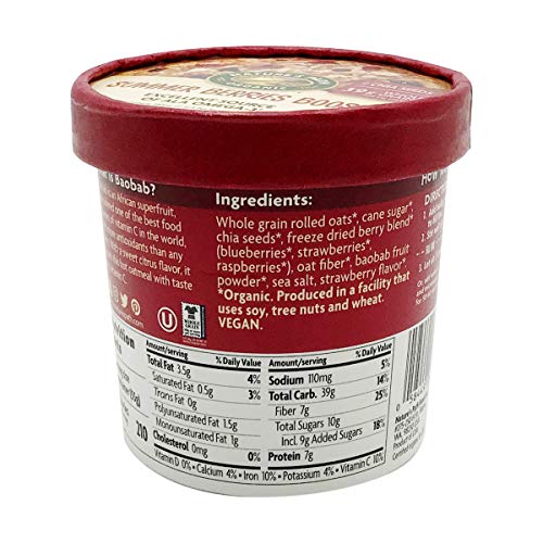 Natures Path Organic Summer Berries Oatmeal Cup, 1.94 Oz #TOP3