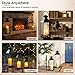 Decorative Metal Lanterns Indoor Outdoor, Set of 3 Farmhouse Lantern Holders Without Candles for Porch, Patio, Fireplace, Floor, Wedding & Holiday Table Centerpiece (Black, 20