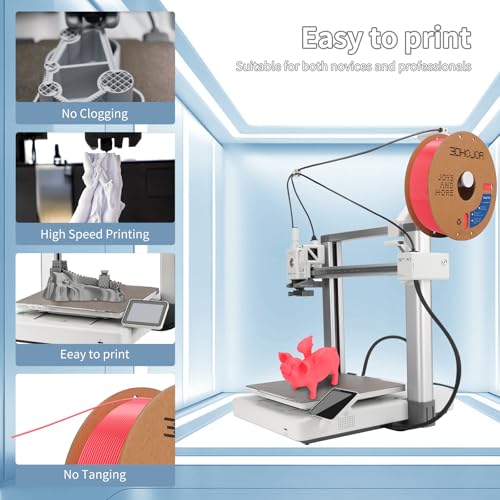 Image of 3D Printing Filament High-Speed PLA Filament 1.75mm 300mm /s 1kg Cardboard Spool Dimensional Accuracy + /- 0.03 mm Fit Most 3D FDM Printer-Pink