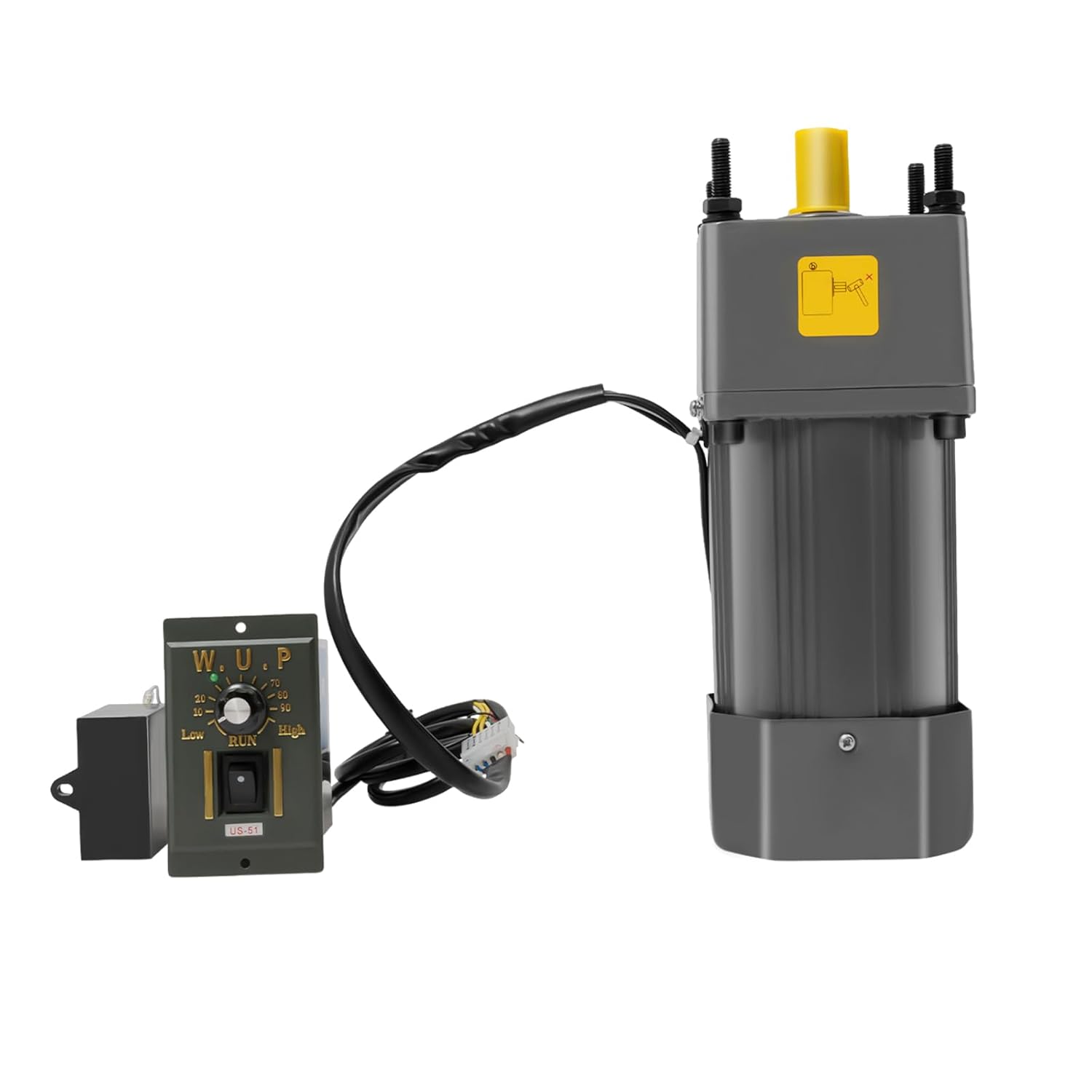 110V 250W Ac Gear Motor Electric Single-Phase Motor Gear Motor 0-270RPM Electric Variable Speed Adjustable Controller Governor Reduction Ratio 1:5 Geared Motor Adjustable Speed Controller