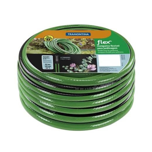 MANGUEIRA JARDIM FLEX ESPECIAL LISTRADA EM PVC, SEM ENGATES, COM 15 METROS