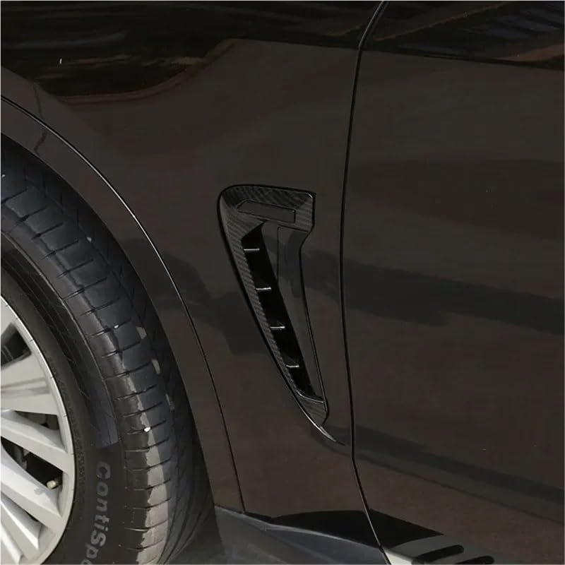 Branchies de requin BMW F15 X5M autocollants ventilation garde-boue ABS argent résistant - 6