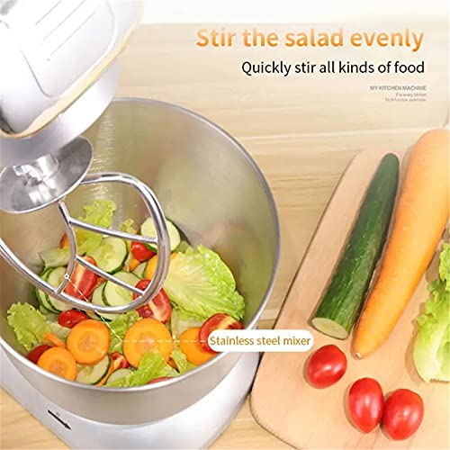 Feixunfan Küchenmaschine 4L 1000W Küchen Elektrische Mixer Juicer Knete Teigmaschine Ei Schläger für Brot Kuchen (Farbe… – Bild 3