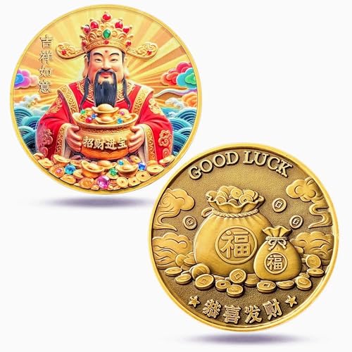 Good Luck Challenge Coin - Feng Shui Wealth Charm with