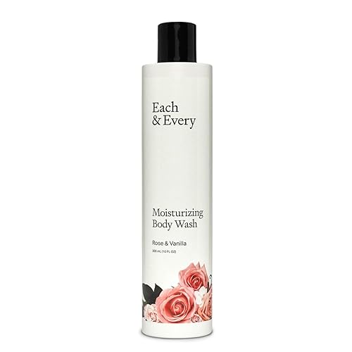 Miniatura 1 de Each  Every Gel de baño hidratante natural  Fabricado con aceites esenciales vegano y de origen sostenible  10 onzas líquidas rosa y vainilla