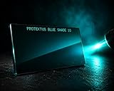 Protektus Turquoise Blue welding lens 2' X 4.25 shade 10