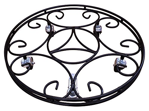 Garden Pride Extra Large Round Plant Pot Caddy - Mover/Trolley/Dolly for Moving Containers (Pack of 1)