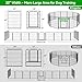 Kfvigoho Dog Playpen Outdoor Extra Wide 12 Piece Panels Heavy Duty Anti-Rust Coating-Strengthened Dog Fence 40